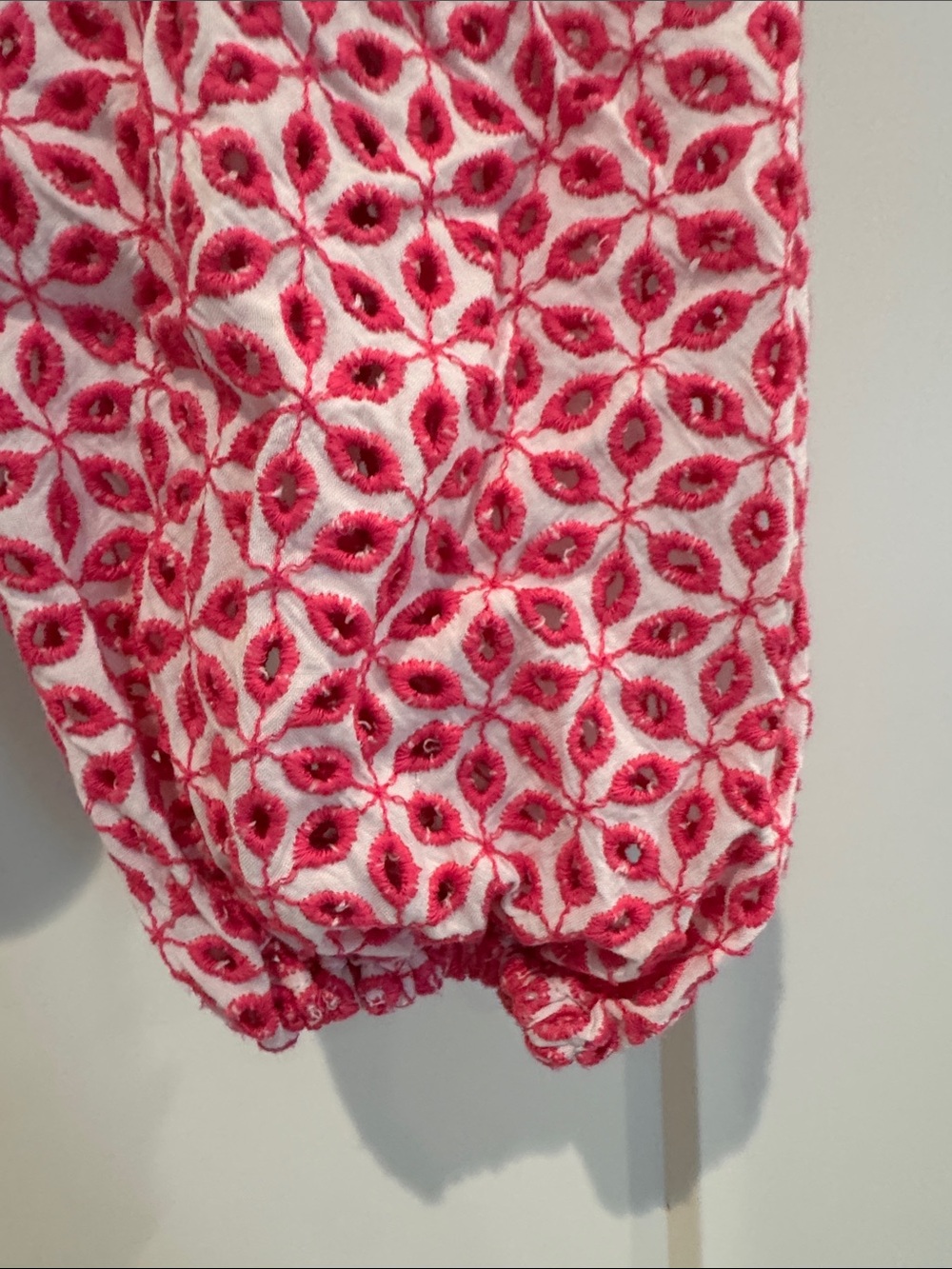 Bardot Pink Patterned Ruffle V-Neck Top - Picture 5 of 5